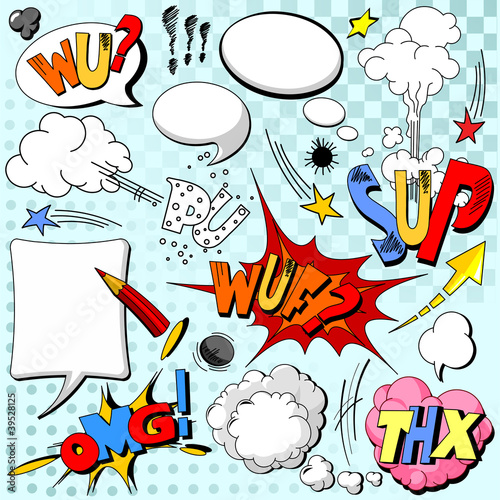 Comic book explosion