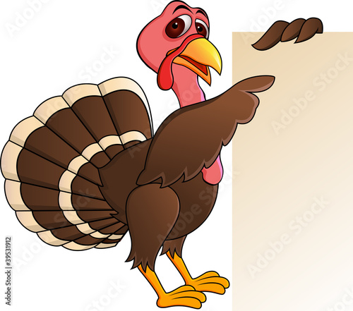Turkey  with blank sign