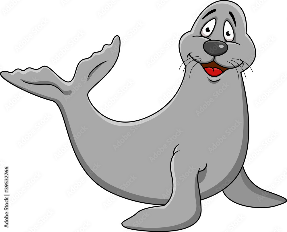 Funny Seal Cartoon Funny Seal Cartoon