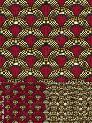 Seamless decorative golden pattern