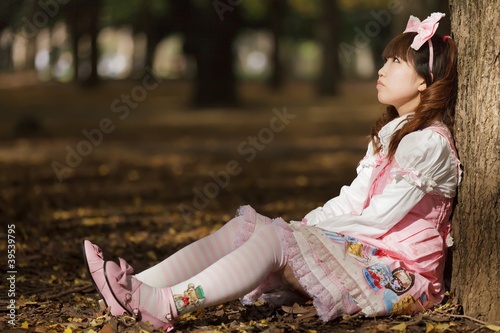 Photos japanese lolita in park