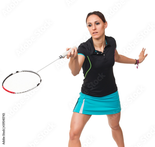 badminton player portrait © tiero