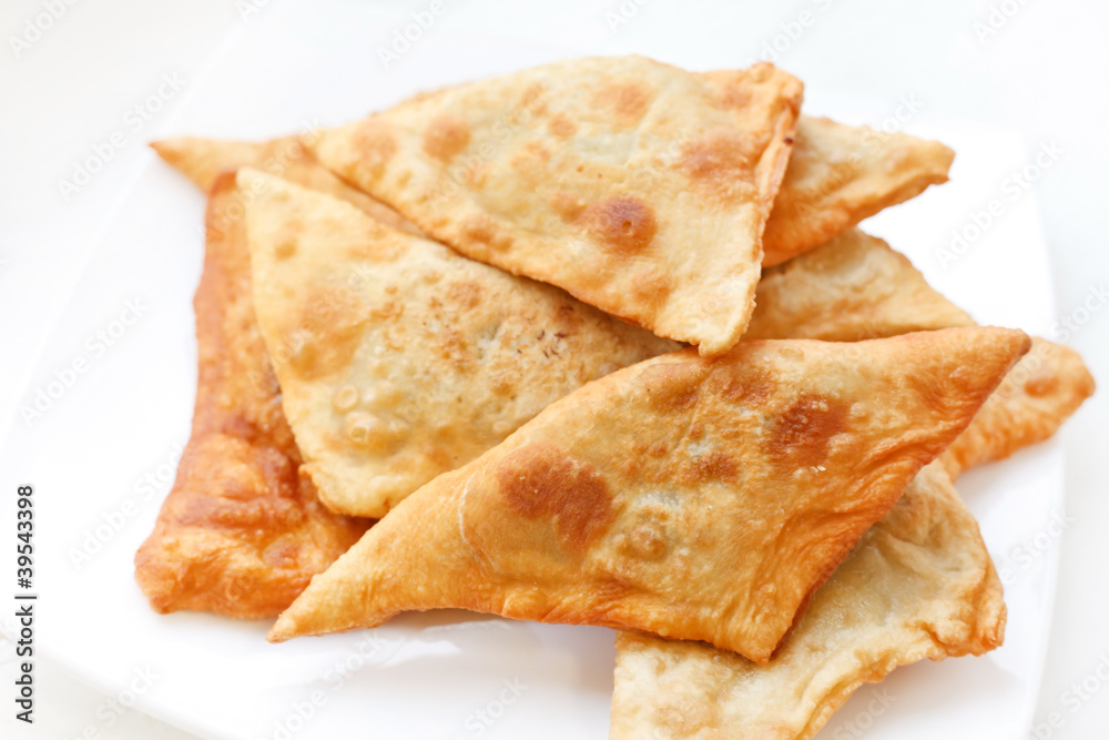 chebureks on the plate chebureks on the plate