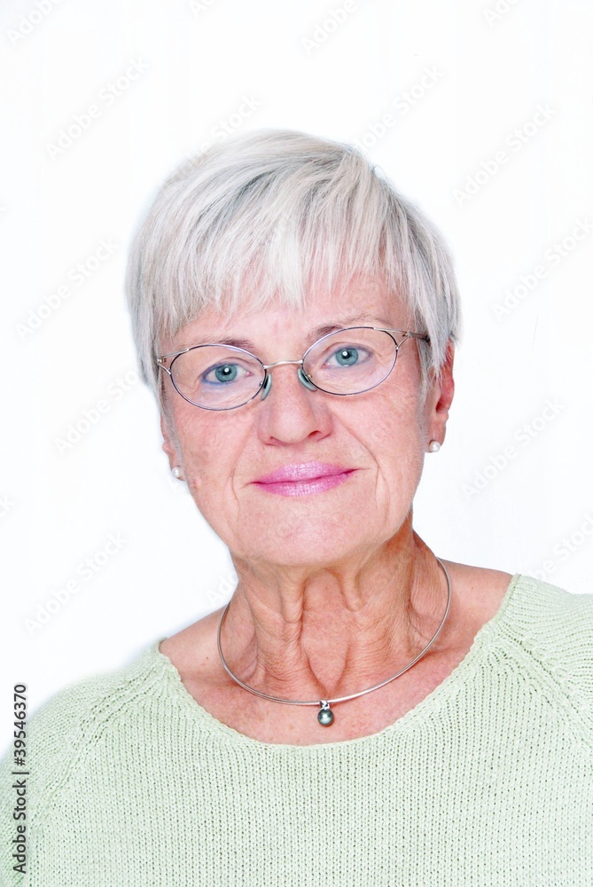 Biometric Image of an elderly lady