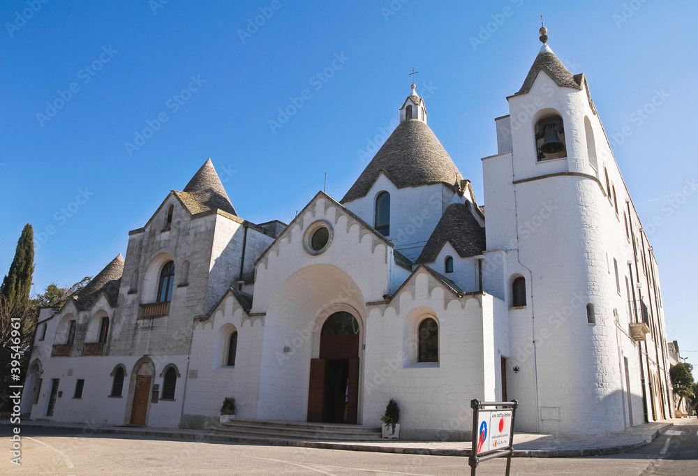Fototapeta premium St. Antonio Trullo Church. Alberobello. Puglia. Italy.