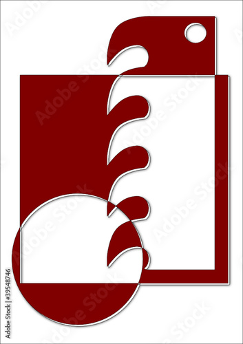 Logo for carpenters and joiners - saw blade - Illustration