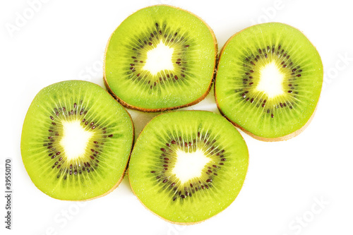fresh green kiwi slice