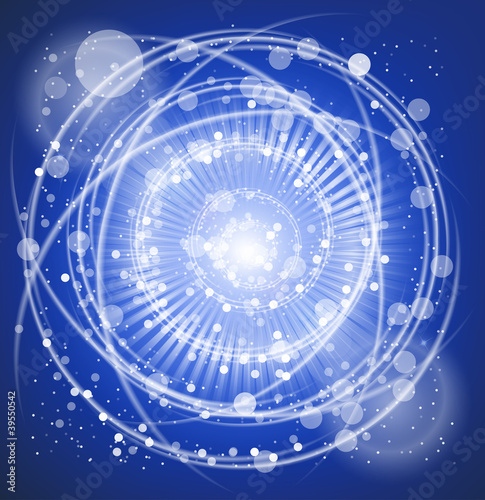 Abstract blue light lines background