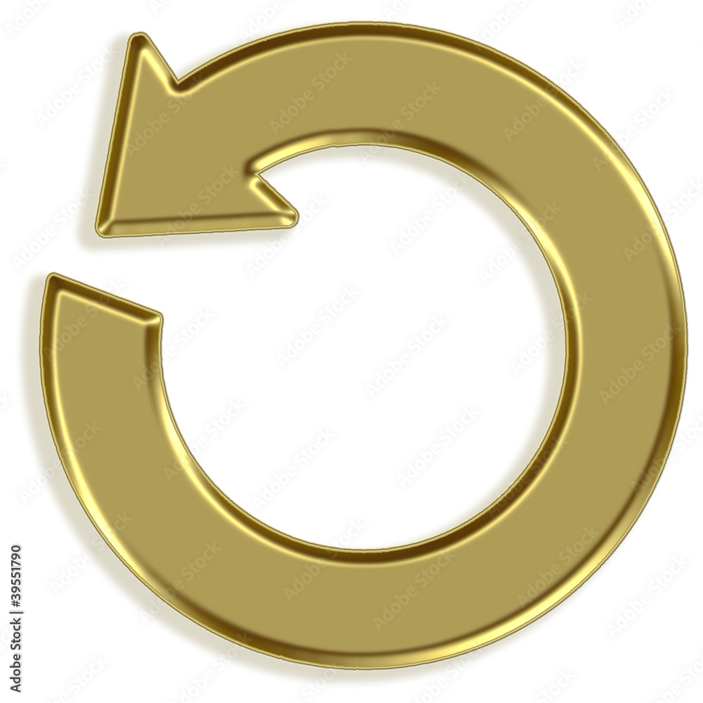 Ícone dourado - rodar à esquerda