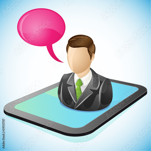 Tablet, businessman 1