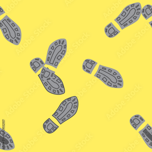 Human footprints