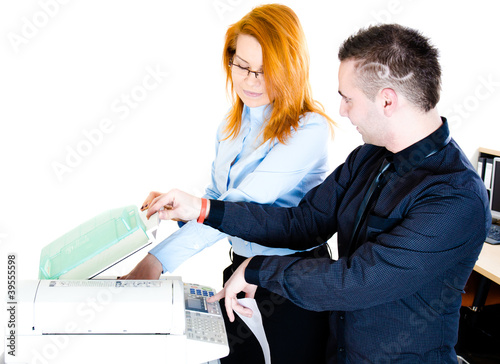 Photocopier flirting photo