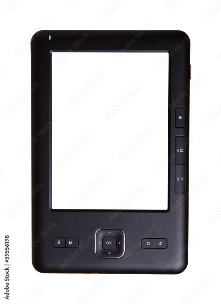 E-book (electronic book) isolated on white background. E-book (electronic book) isolated on white background.