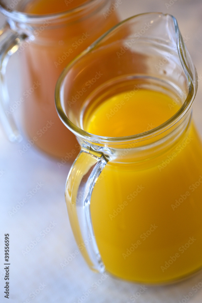 Jus de fruit, petit déjeuner, orange, pamplemousse, vitamine Jus de fruit, petit déjeuner, orange, pamplemousse, vitamine