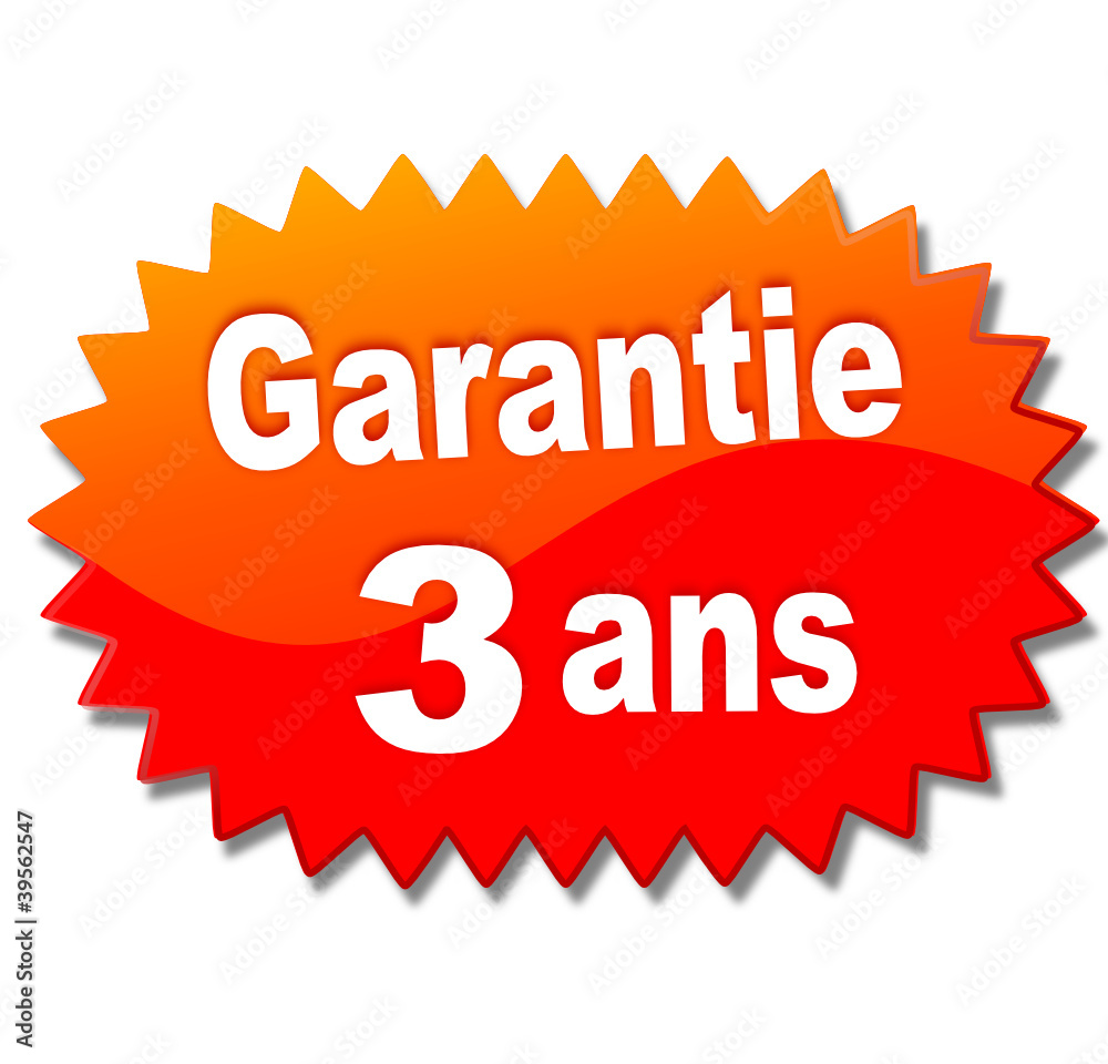 garantie 3 ans sur vignette rouge garantie 3 ans sur vignette rouge
