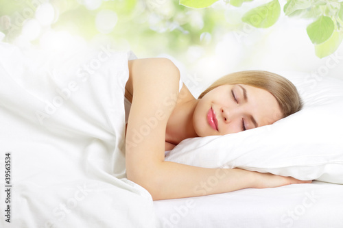 Sleeping Girl on the bed