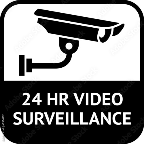 CCTV symbol, video surveillance