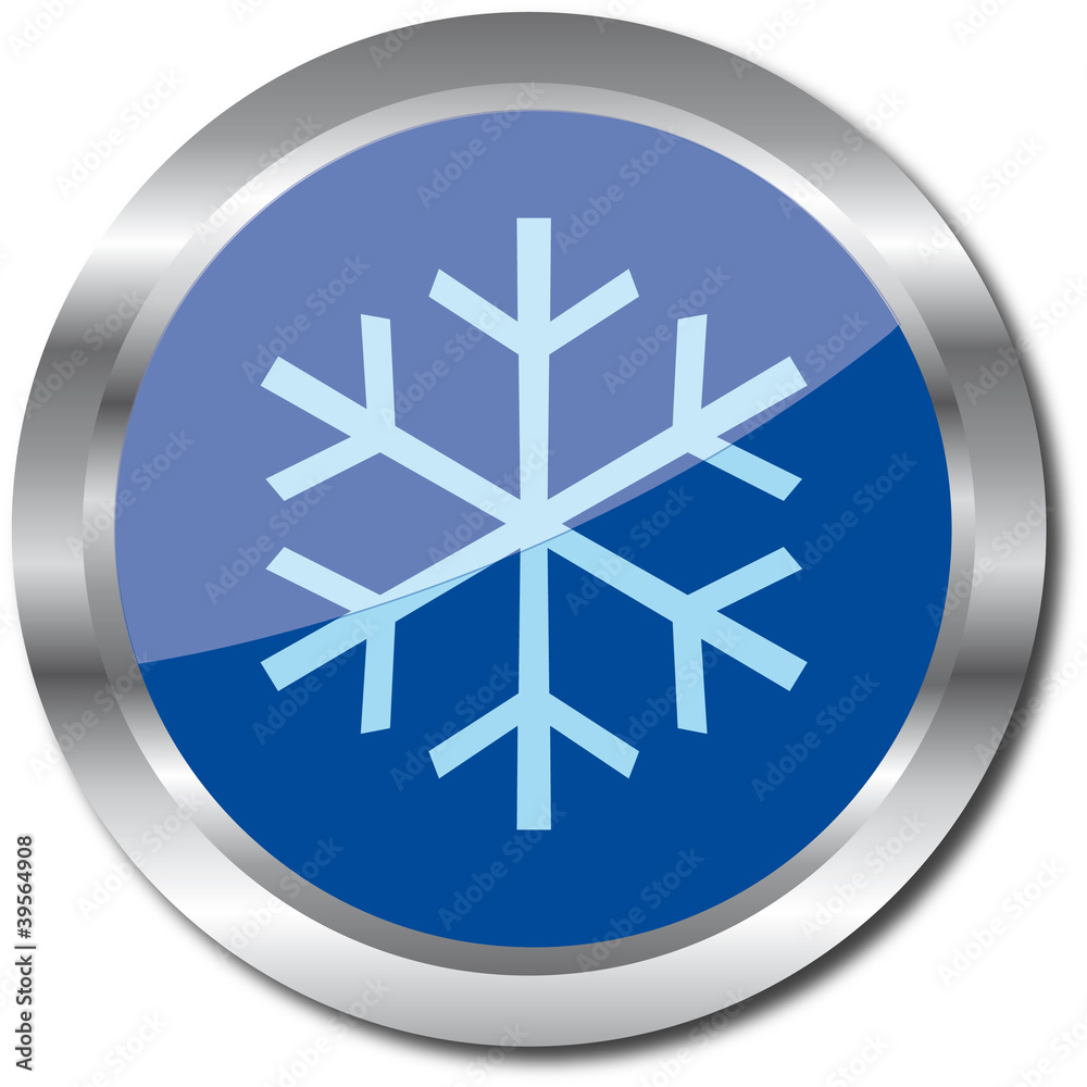 Button Schneeflocke Button Schneeflocke
