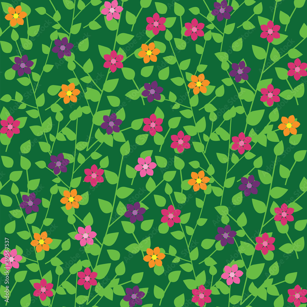 custom made wallpaper toronto digitalSeamless floral pattern