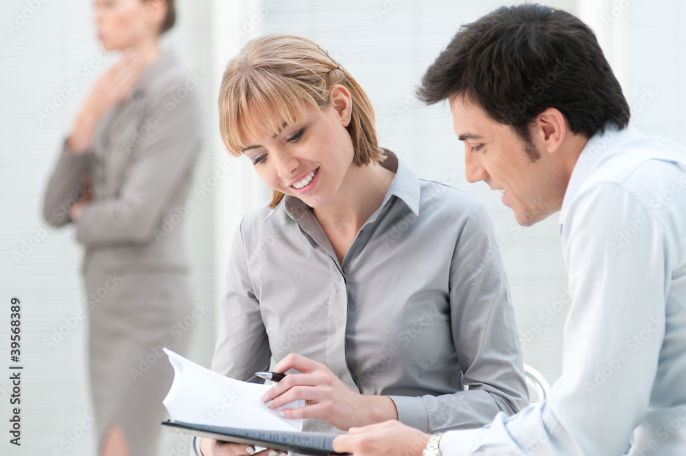 Obraz premium Working on documents