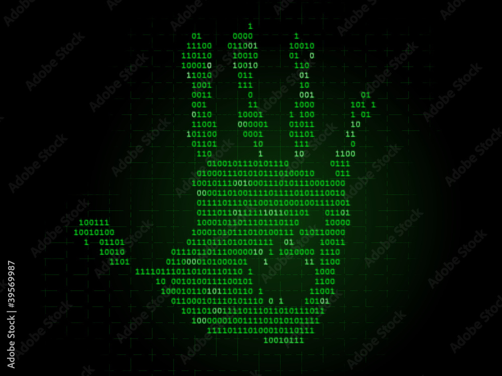 Digital hand print Digital hand print