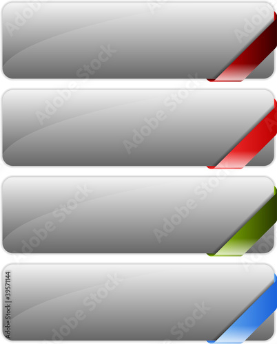 Free Download Web buttons with corners - GFXLoad