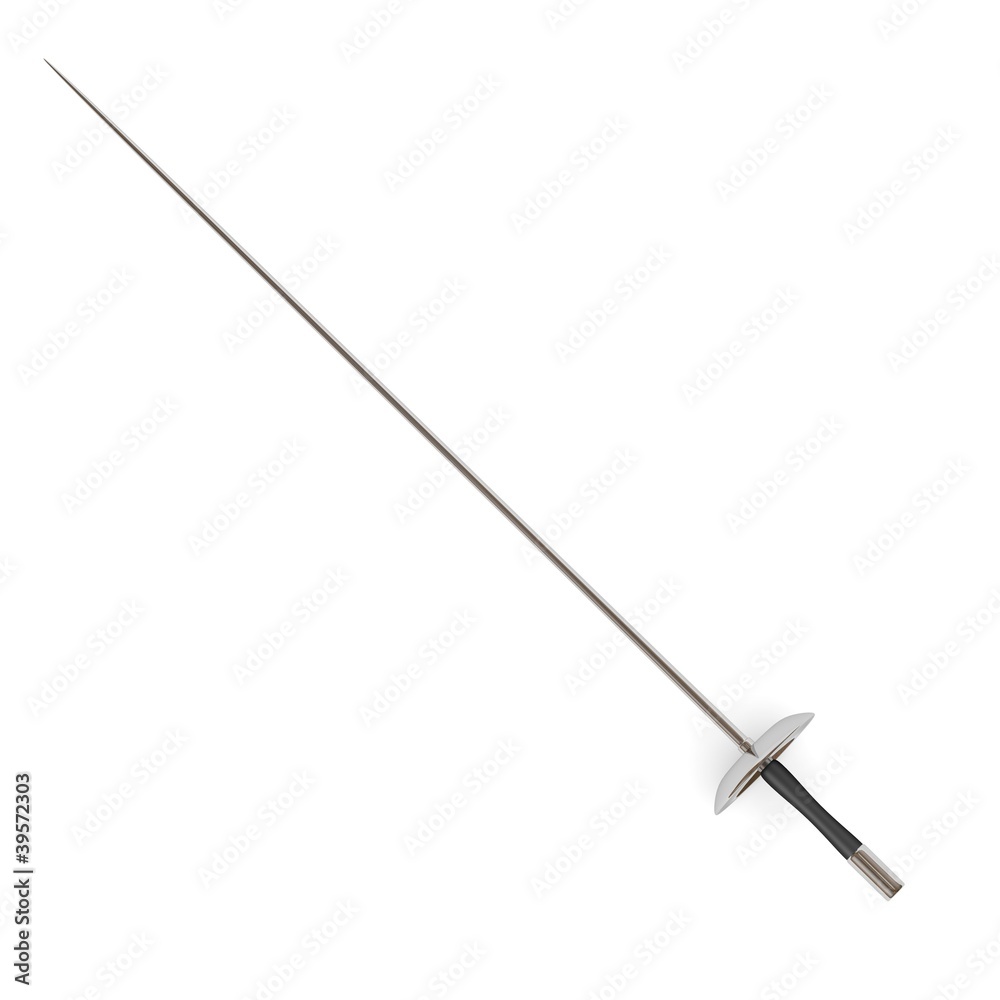 3d render of rapier sword 3d render of rapier sword