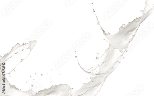 Milk splash isolated on white background