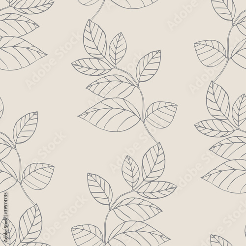 Design floral element. Vector illustration. Seamless. © katykin