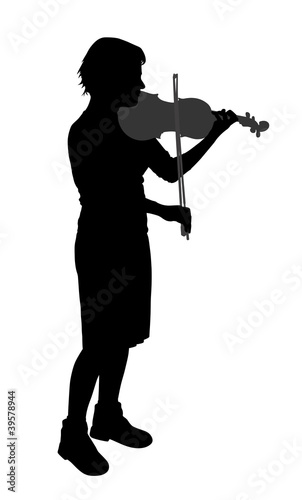 Female violinist