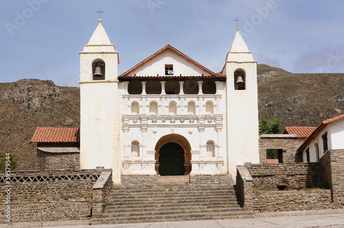 Colonial churcche in Peru, Coporaque, Colca canyon