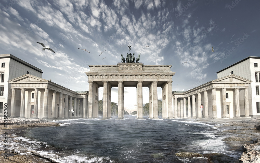 Obraz premium Brandenburger Tor, Ende der Welt