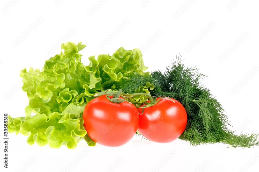 Fresh vegetable isolated on white background Fresh vegetable isolated on white background