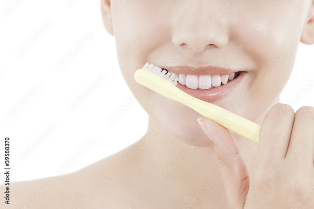 Naklejka premium 歯磨き