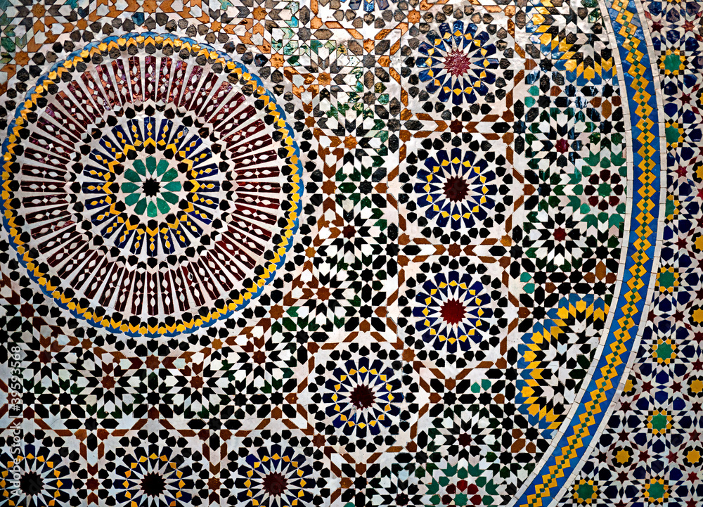 Geometric mosaic detail