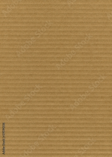 Close up of striped cardboard texture