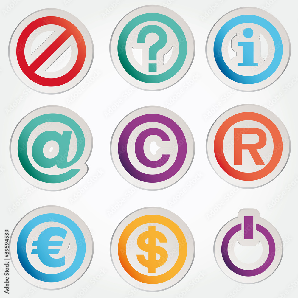 Set badges labels symbols icons vector Set badges labels symbols icons vector