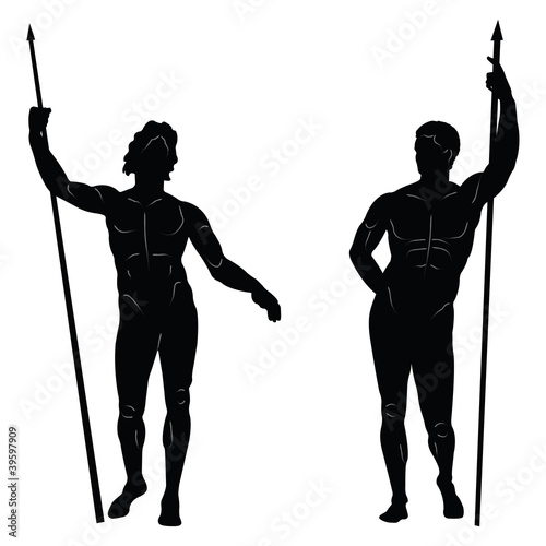 Ancient greek statues