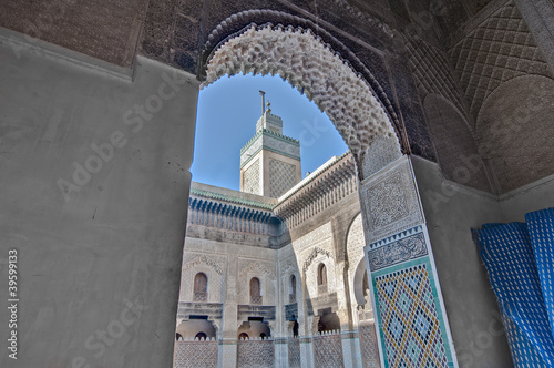 Obraz na plátne Bou Inania Madrasa at Fez, Morocco