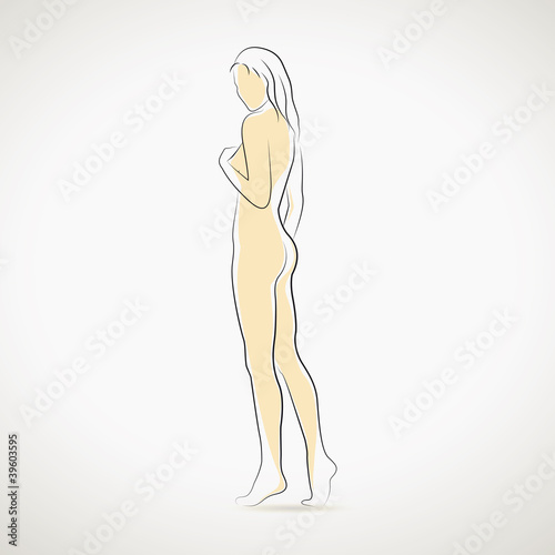 silhouette colorée