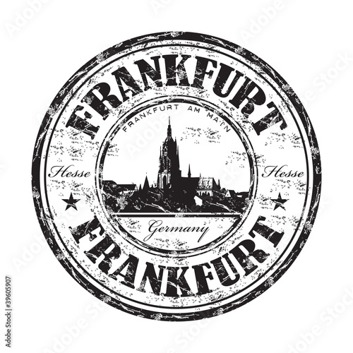 Frankfurt grunge rubber stamp