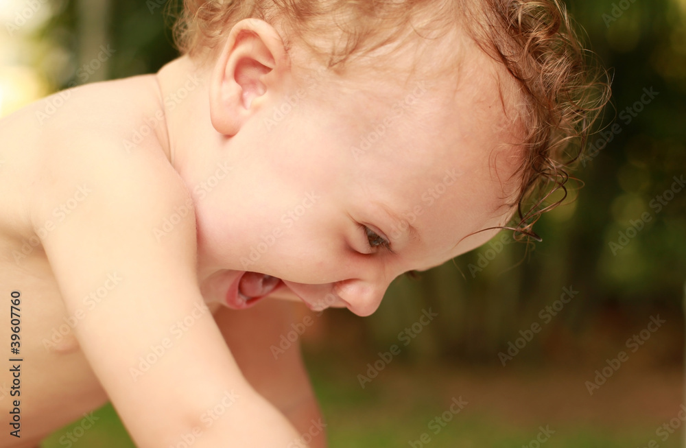 Portrait of happy baby Portrait of happy baby