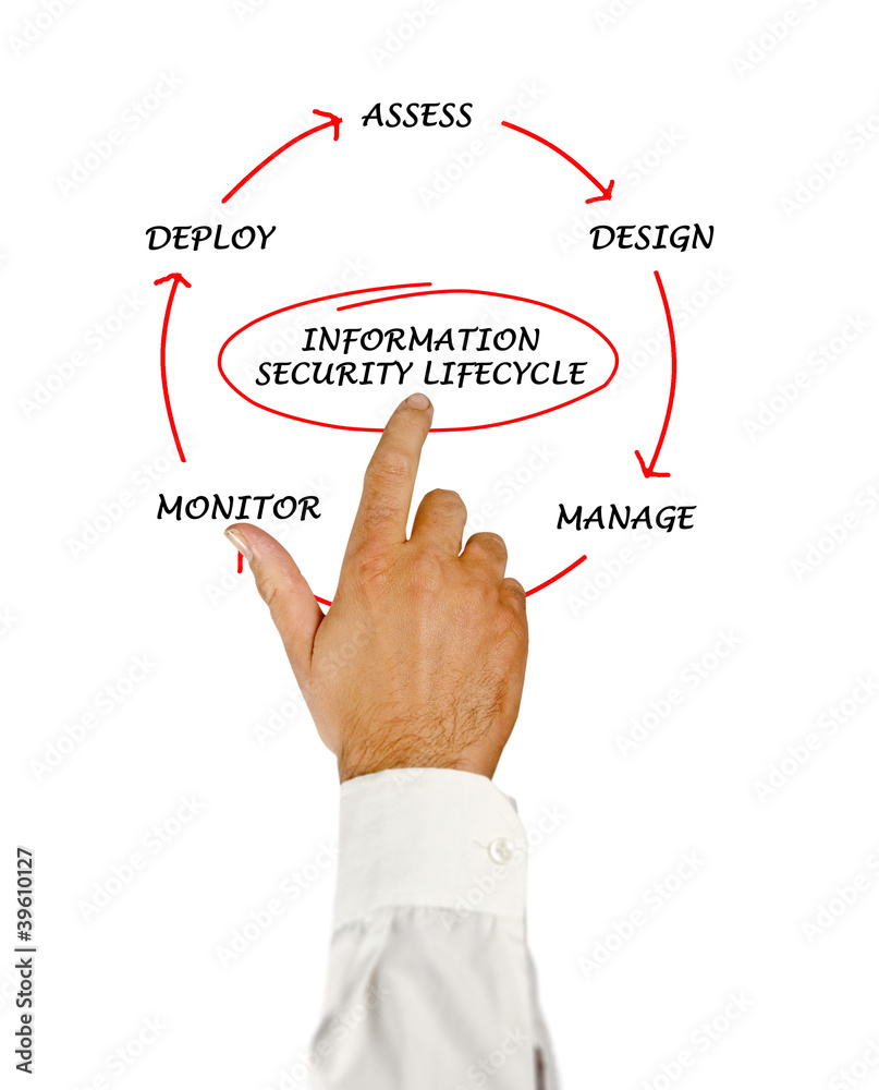 Diagram of information security lifecycle Diagram of information security lifecycle