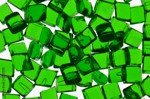 grün-transparentes Polymer