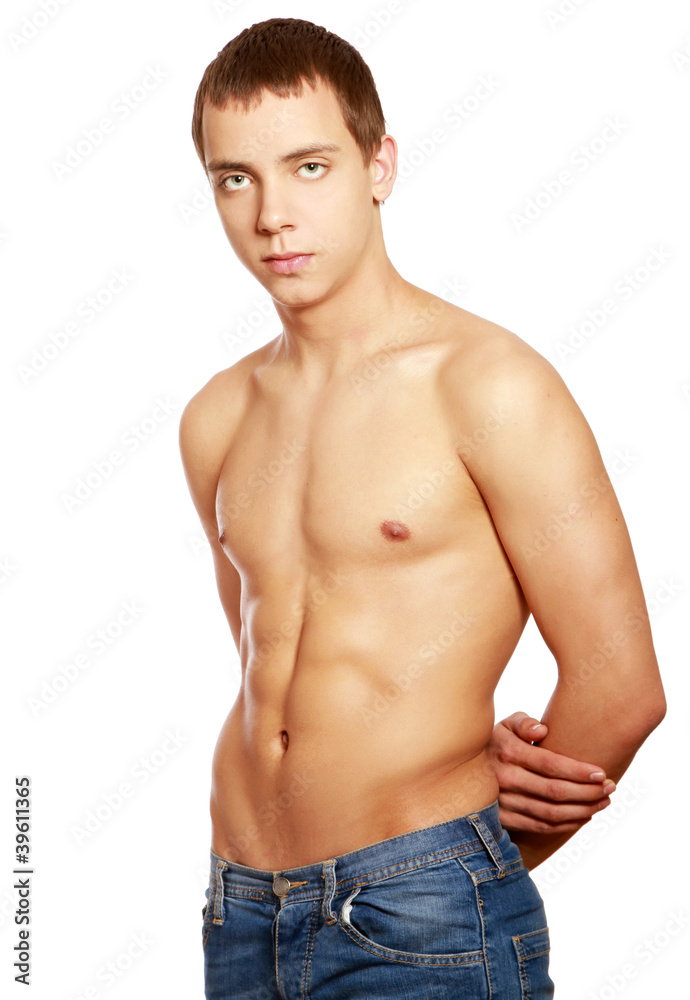 Portrait of a young man, isolated on white background Portrait of a young man, isolated on white background