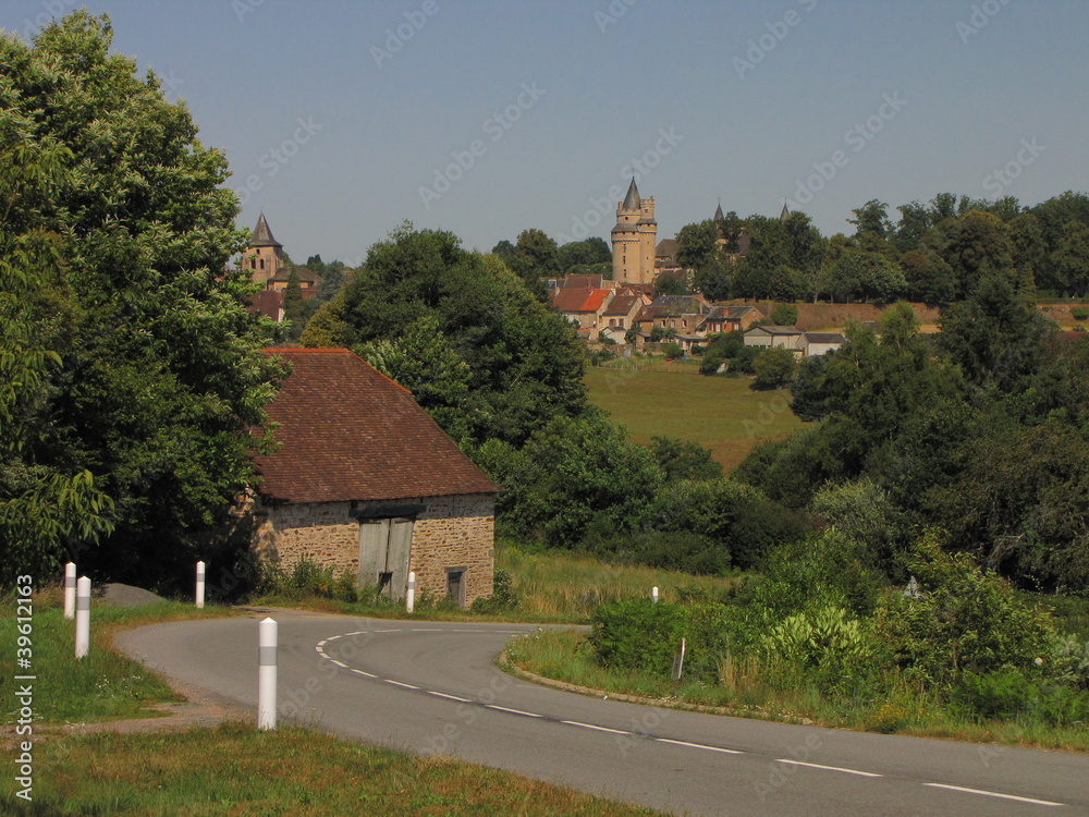 Village de Coussac-Bonneval ; Limousin ; Périgord
