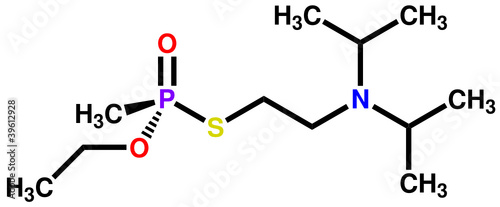 Nerve agent VX. Chemical weapon