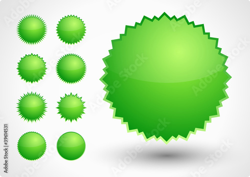 Stern Button Set Grün