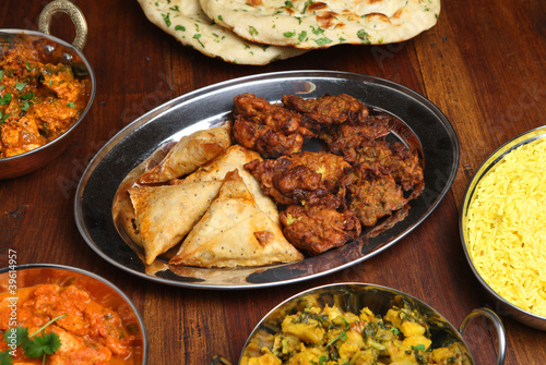 Indian Samosas and Bhajis