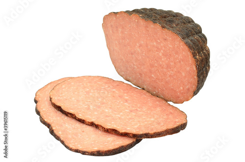 Sausage isolated on white background